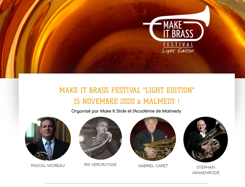 SlideMake's tweet image. Make it brass festival !!! makeitbrassfestival.com
