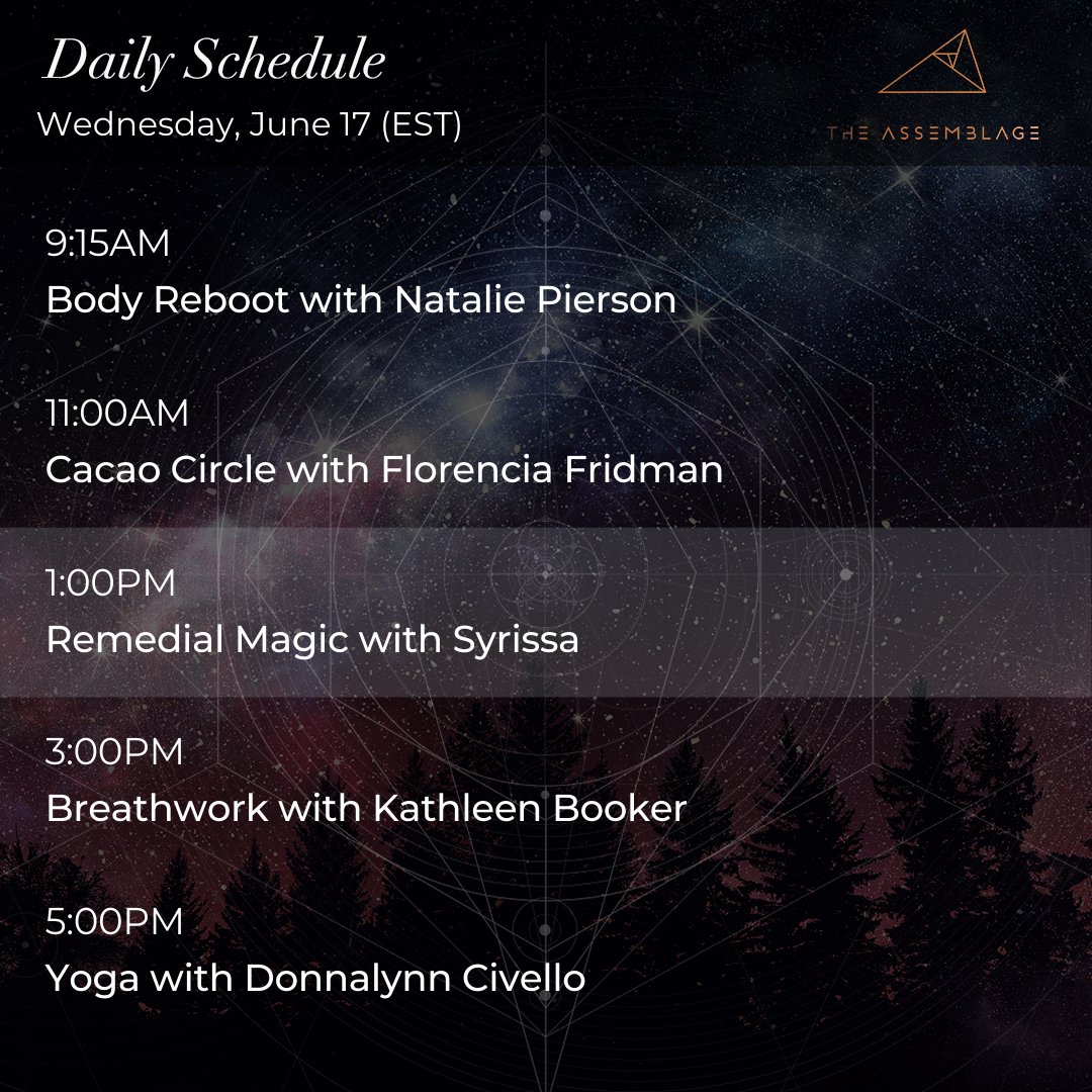 Take an hour out of your day to be mindful with our complimentary programming.

Check out our events page to see our happenings this week: events.theassemblage.com

#meditation #spirituality #mindbodyspirit #mindfulness