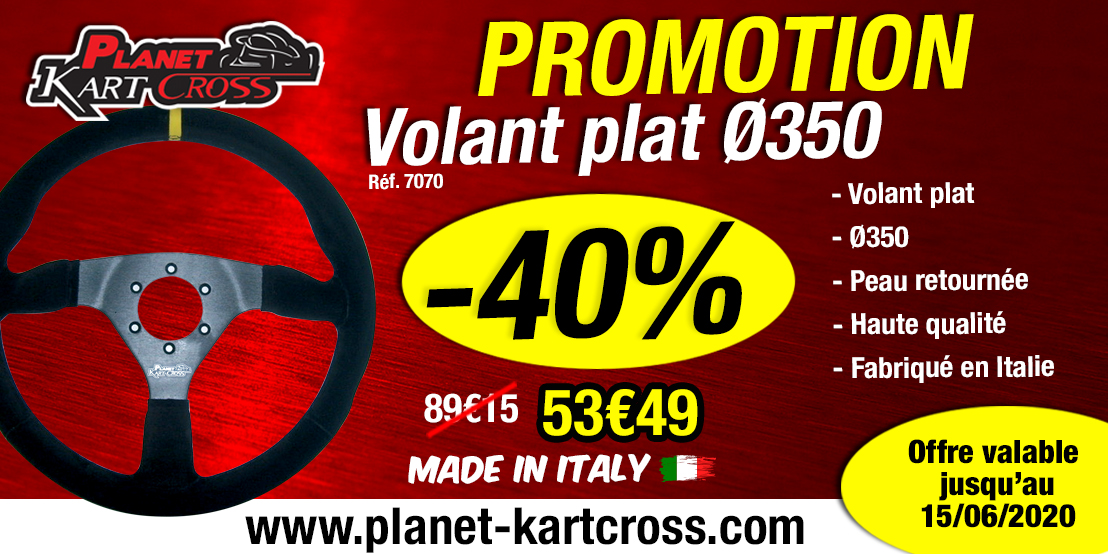 🔔Prolongation de la promotion, volant plat haute qualité, fabriqué en Italie, toujours dispo sur notre site !🔔