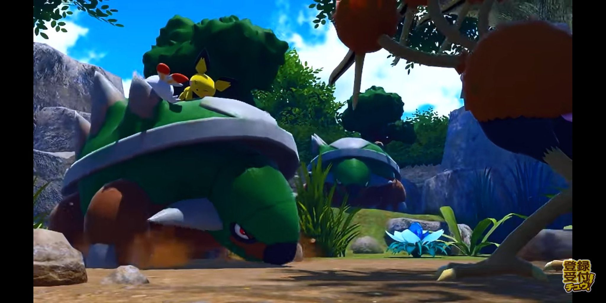 はる てかドダイトスの背中でピチューとヒバニーが寝てるの可愛すぎんか たしか図鑑説明にドダイトス ほとんど動かないから背中で野生のポケモンが巣作りしたりする みたいのあったよね ポケモンスナップはこうゆうありのままのポケモンの野生環境が見れるの