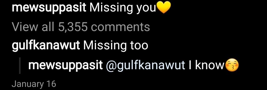 A short thread of Mew Suppasit's IG caption with the word "YOU" for year 2020.