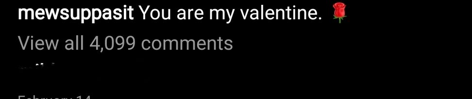 A short thread of Mew Suppasit's IG caption with the word "YOU" for year 2020.