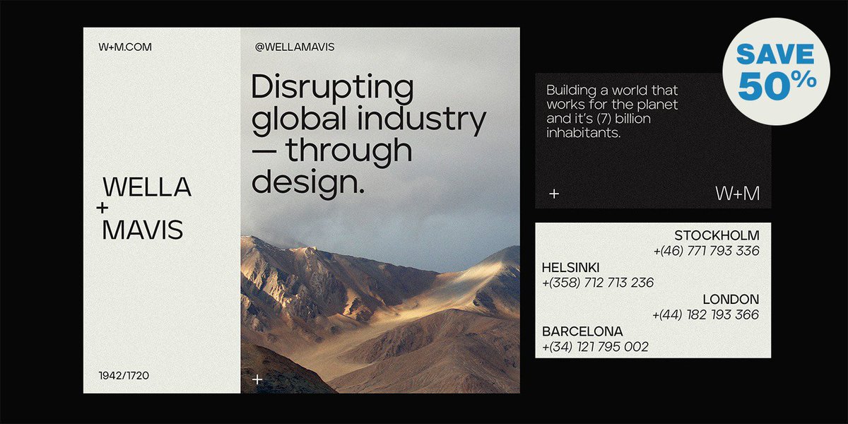 English designer .<a href="/EllenLuff/">Ellen Luff</a>’s underrated Aventa, a geometric sans in 9 weights plus italics (and variable fonts!), is 50% off during the #MyFontsSummerSale. It'd be hard to think of a display complement that this one couldn’t work well with: bit.ly/2Ndd989