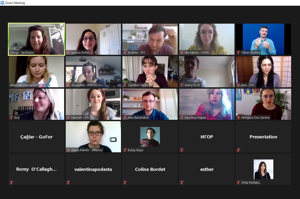 The <a href="/Youth_Forum/">European Youth Forum</a> #online Academy 🎓 is taking place this week. Excited to participate on behalf of <a href="/ESN_Int/">ESN International</a> and learn more about the people and the communication practices in NGOs all over #Europe!
#training #SeparatedButUnited