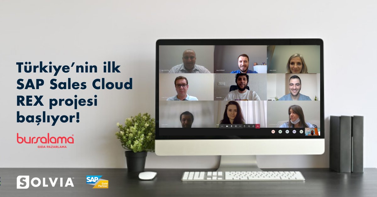solviads's tweet photo. Türkiye'nin ilk #SAP Sales Cloud REX projesinin kick-off'unu yeni normalimizle gerçekleştirdik.
Solvia ailesine hoşgeldin Bursalama!
Uzun ve yenilikçi iş birliğimiz için heyecanlıyız.
#kickoff #bursalama #solviads #sapsalescloud #salescloud https://t.co/hszRm2Rc6O