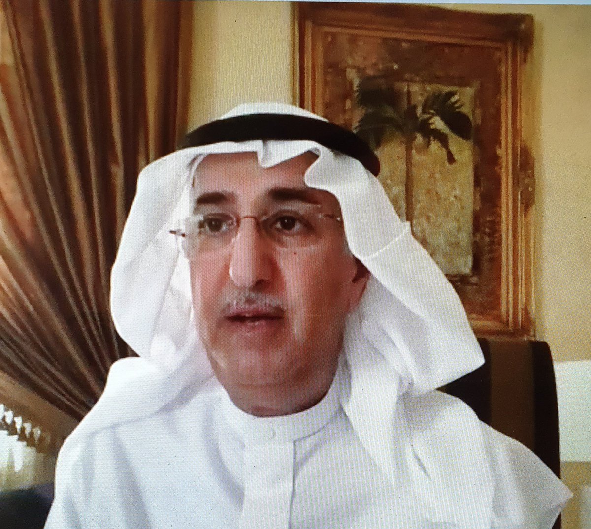 AzizSapphire's tweet photo. His Excellency Dr. Fahad Al-Mubarak the G20 Sherpa keynotes Day-3
#T20Virtual #T20Saudi https://t.co/FU9wyVQR3f