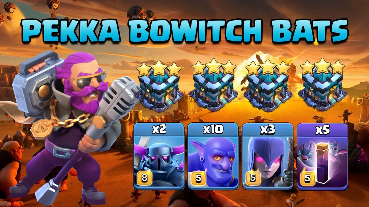 cocwithzee's tweet photo. NEW VIDEO IS HERE!

"TH13 PEKKA BOWITCH BATS ATTACK STRATEGY! OP Attack Strategy for TH13s - Clash of Clans"
https://t.co/2GXchJY1n3

Check out my Facebook Page: 
https://t.co/gQYtoSYj1V

CLASH ON! #ClashOfClans #TH13 #WarAttacks https://t.co/6uNczg3zCa