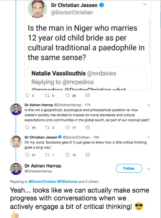 There are men in the public eye, as well as professionals, who continue to advocate grooming and even dangerous lowering of age of consent https://safeschoolsallianceuk.net/2019/09/14/easy-as-pie-the-rebranding-of-paedophilia-morning-star/