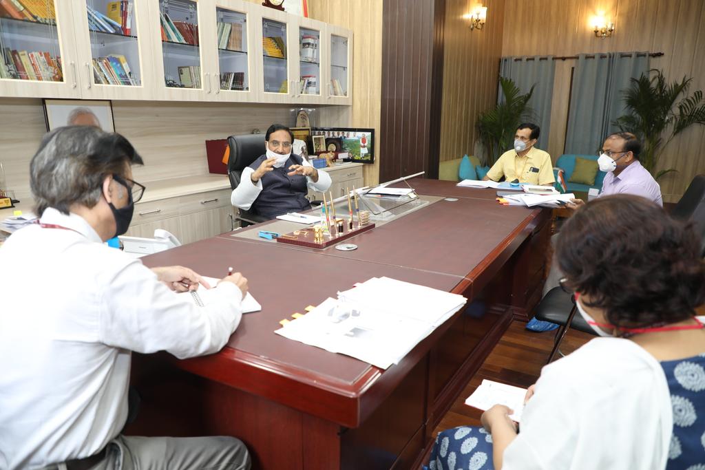 DrRPNishank's tweet image. Reviewed the functioning of NITs, primarily of 10 new NITs established in 2010. The union cabinet has approved an additional 1800 crore for NITs in the year 2019-20. Works related to NIT Sumadi, Uttarakhand were also discussed in the meeting.