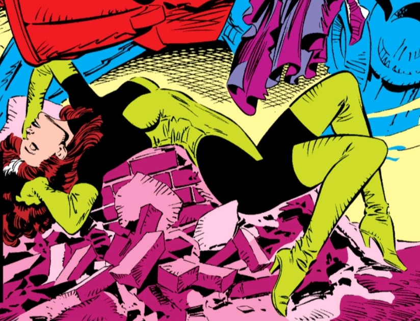 Rogue’s transition, however, might be the most jarring. In the hands of JRJR and then Silvestri, she effectively grows a foot in length, reconfigures her entire body and sheds all the androgynous traits she was introduced with to become a gender-conforming comics sex symbol. 5/7