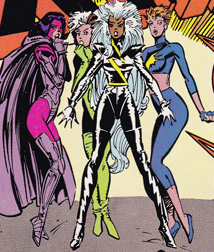 Claremont’s work has received much attention for introducing androgynous female characters to comics in the early 1980s. Less-discussed, however, is the fact that a lot of those gender-queer characters were realigned with existing gender norms by the late 1980s.  #xmen 1/7