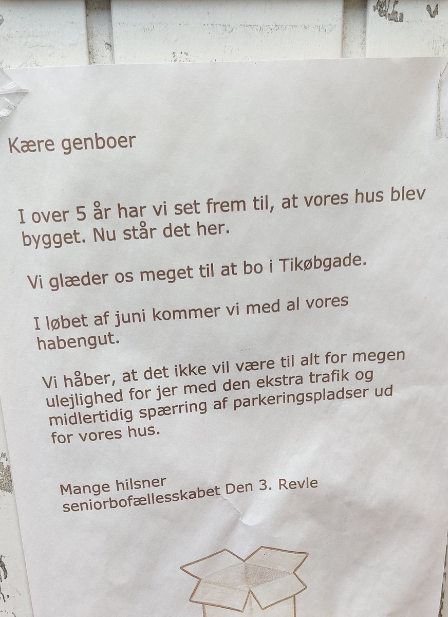 Når seniorbofællesskabet flytter til kvarteret. 🤍