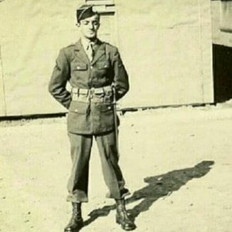 Luz enlisted in the Army 25 Aug, 1942, and volunteered for the paratroopers. He trained at Camp Toccoa as a radioman in 1st platoon, E Company, 506th PIR. (Pictured left with Bull Randleman)2/