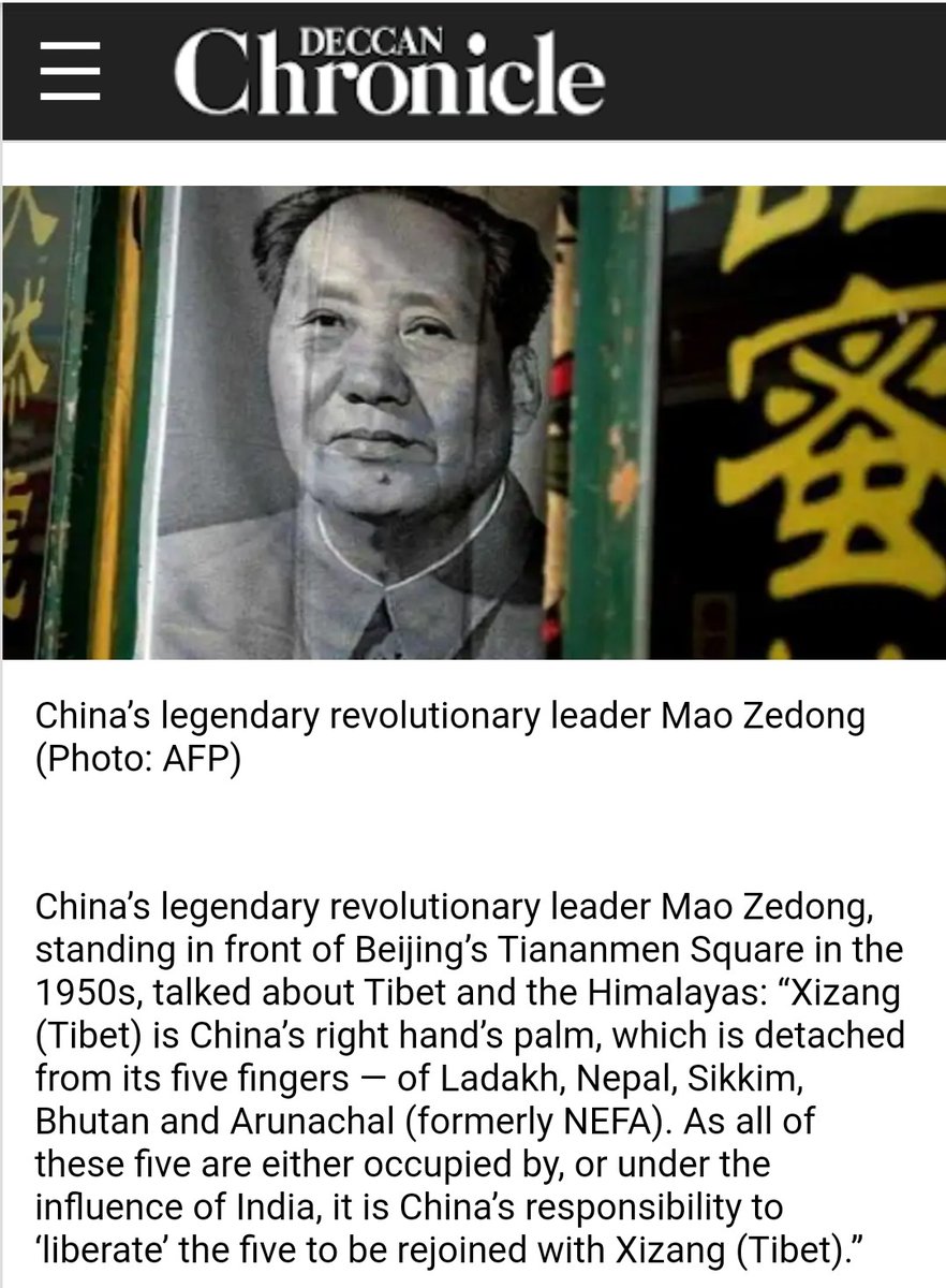 9)Chinese attack on India at  #GalwanValley is a serious lesson to  #Nepal and Bhutan too. Nepali Communists in particular should read what the Communist Dictator Mao Zedong said about "five fingers" when Nehru was romanticizing Hindi Chini Bhai Bhai. Nepal is in that phase now.