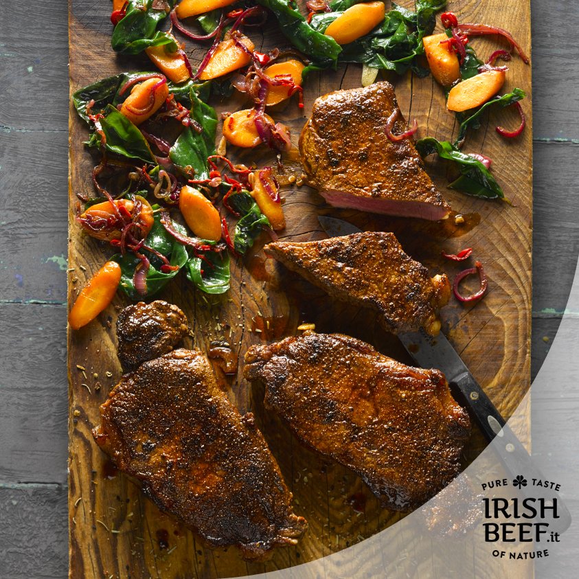 Amanti dei sapori forti e dell'#IrishBeef squisita? Per voi una ricetta prelibata: Bistecche di paprika e coriandolo affumicato.
​
Scoprila sulla nostra pagina Facebook!