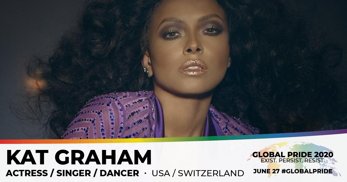 GlobalPride2020's tweet image. She has been an active supporter and council member of the Gay &amp;amp; Lesbian Alliance Against Defamation (@glaad) for over a decade. We are thrilled to announce that @katgraham will be joining us for #GlobalPride!

#GlobalPride2020 #ExistPersistResist