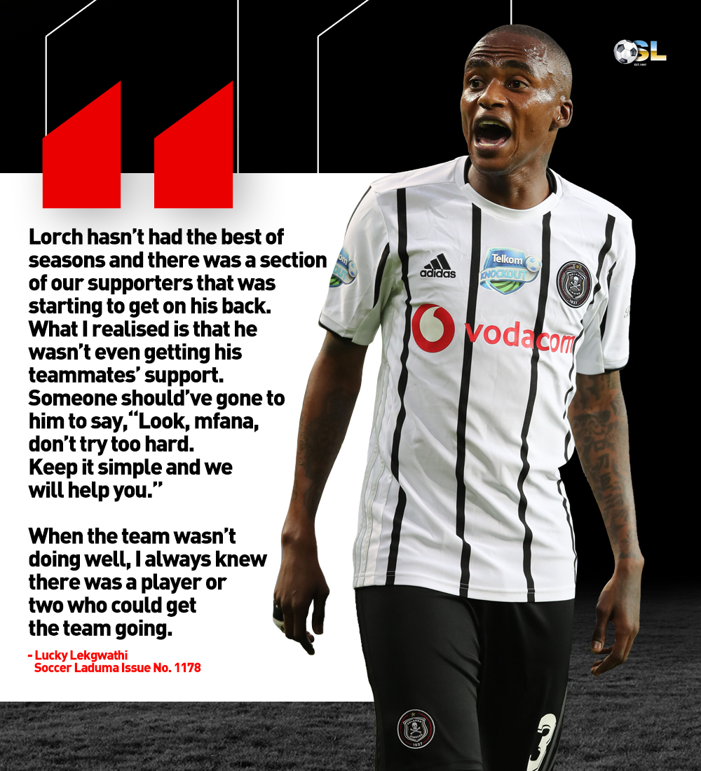 Soccer_Laduma's tweet photo. Lekgwathi weighs in on Lorch and his season... https://t.co/UqFphgZjzn