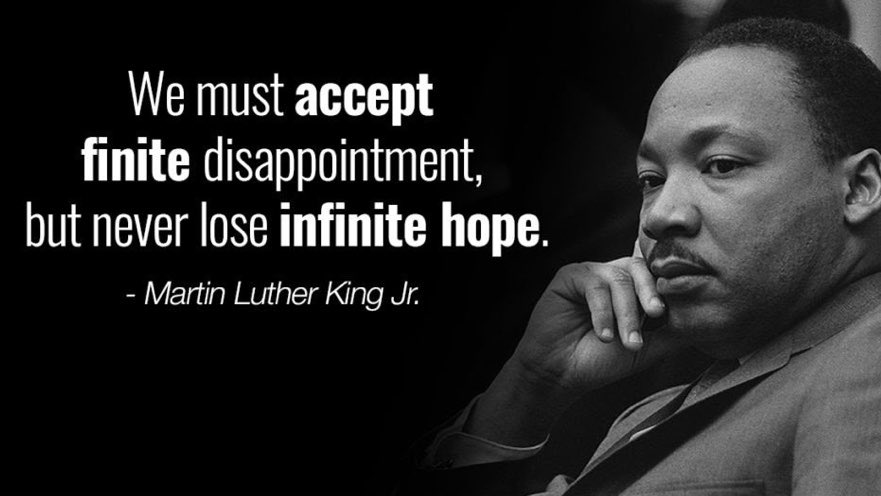 Thoughts for Wednesday ☀️ (2 for today because it’s such a beautiful morning!!) From THE man, MLK. The more I learn, the more astounded 😳 I am at his amazingness.  Keep truckin’ and get that “W” today‼️