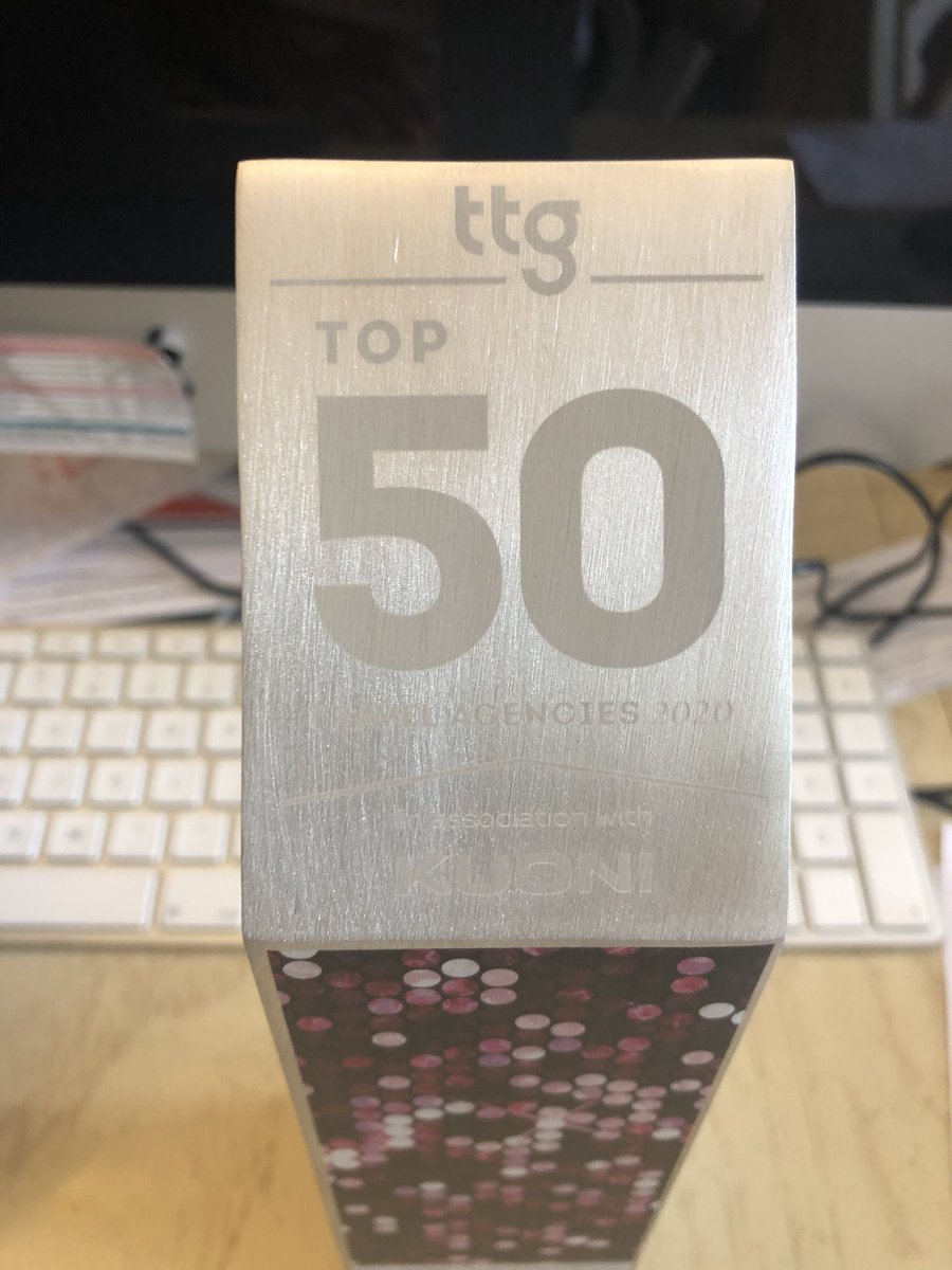 Our <a href="/TTGMedia/">TTG</a> for <a href="/honeymoon_dream/">Honeymoon Dreams</a> arrived today 🙌 great motivation tool to kick start the business again #TTGTop50 #No1