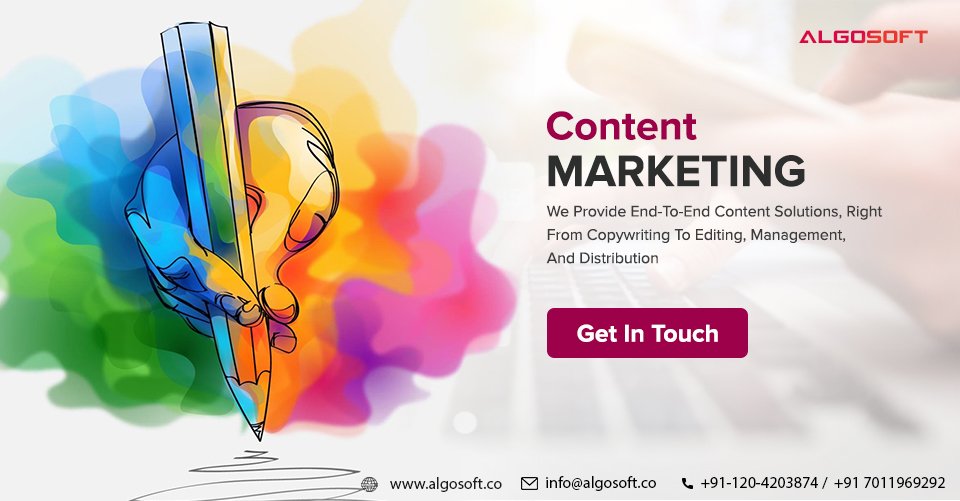 We provide end-to-end content solutions, right from copywriting to editing, management, and distribution
bit.ly/2Y9BRMM
#Algosoftappstechnologies #content #contentmarketing #digitalmarketing #contentediting #webcontent #workfromhome #marketing #RETWEEET #WednesdayWisdom