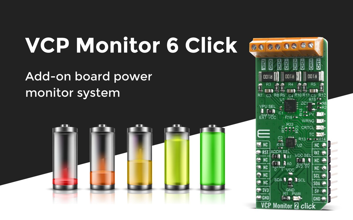 mikroel's tweet image. You need an add-on board power monitor system? Check out our newest Click board™ 🙌🏼
#mikroe #mikroelektronika #powermonitorsystem #development #embedded #microcontrollers
mikroe.com/blog/vcp-monit…