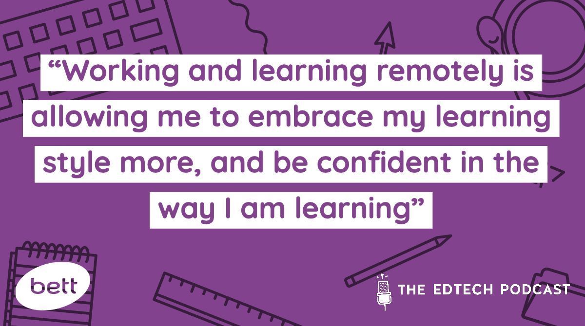 PodcastEdtech's tweet photo. 🌟Some #WednesdayMotivation this week from @aasthadas0510,  a young passionate entrepreneur who tells us how she has found the transition to #remotelearning since #Covid19 🌟

🎧 https://t.co/0meMOx8yZQ

#GITEXFutureStars #homelearning #wellbeing #TechForGood #BettMEA https://t.co/d4psKvyiAy