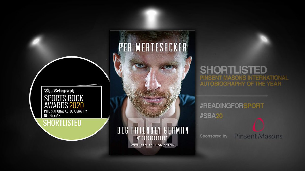 mertesacker's tweet image. Proud to be with BFG on the shortlist for International Autobiography of the Year @sportsbooksward. Thanks to @deCoubertin, @honigstein and @ceylanhussein for your work and support on this project 💪🏻✌🏻#ReadingForSport #SBA20