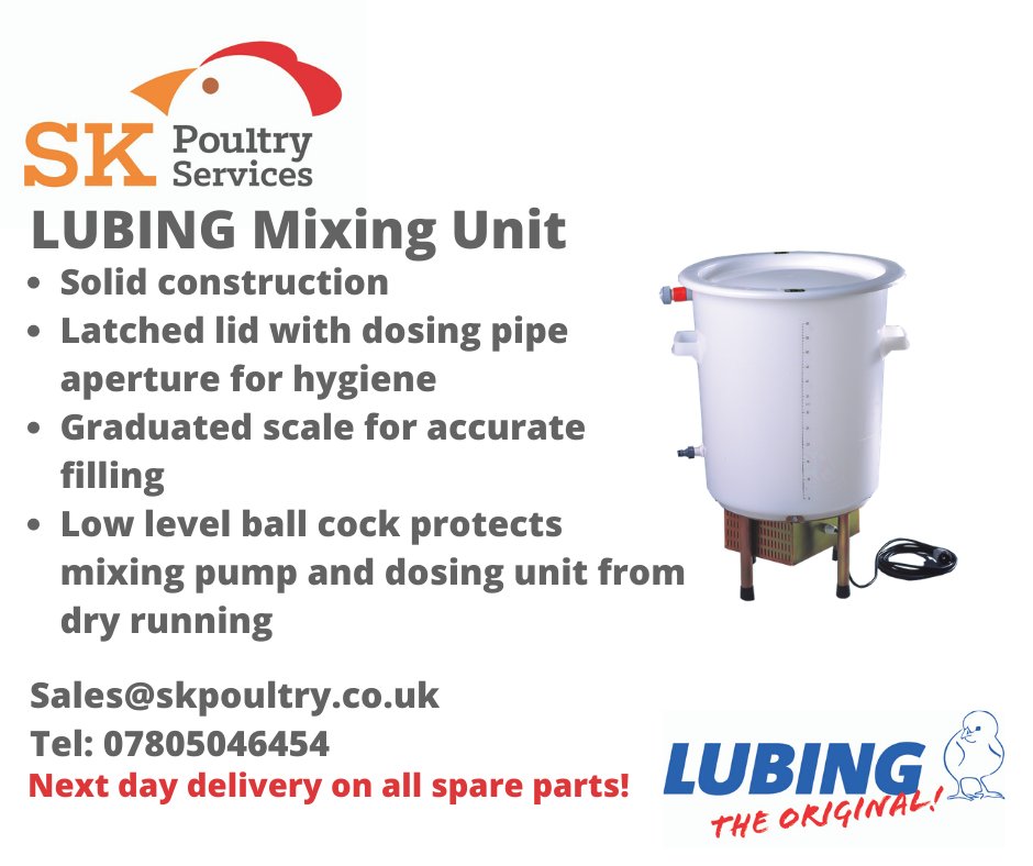skpoultryuk's tweet photo. SK Poultry is proud to support and supply parts and full systems from Lubing UK
For more information 
Call 07805046454
Email sales@skpoultry.co.uk https://t.co/g5hKPanS8B