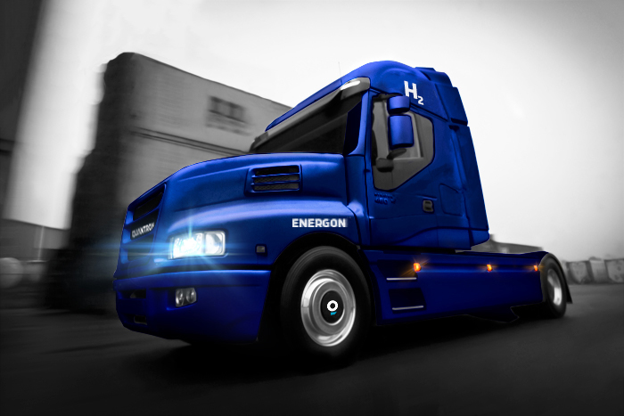 We are proud of our first fuel cell truck in Europe, the Energon. It is the first of others in a future growing hydrogen product range and has a range of about 700 km. #green #fuelcell #fcell #energy #h2now #climatechange #source #emissionfree #economy #globalwarming #h2news