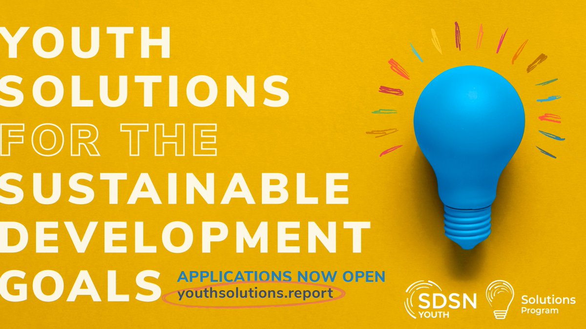 SDSNYouth's tweet image. CALLING ALL YOUTH INNOVATORS 📣

Do you have an innovative project that addresses the #SDGs? 🙋‍♀️🙋‍♂️

Submit by July 15, 23:59 (PT) to receive the recognition, training, and resources needed to take your #YouthSolutions to the next level ➡️ youthsolutions.report

#YSR2020