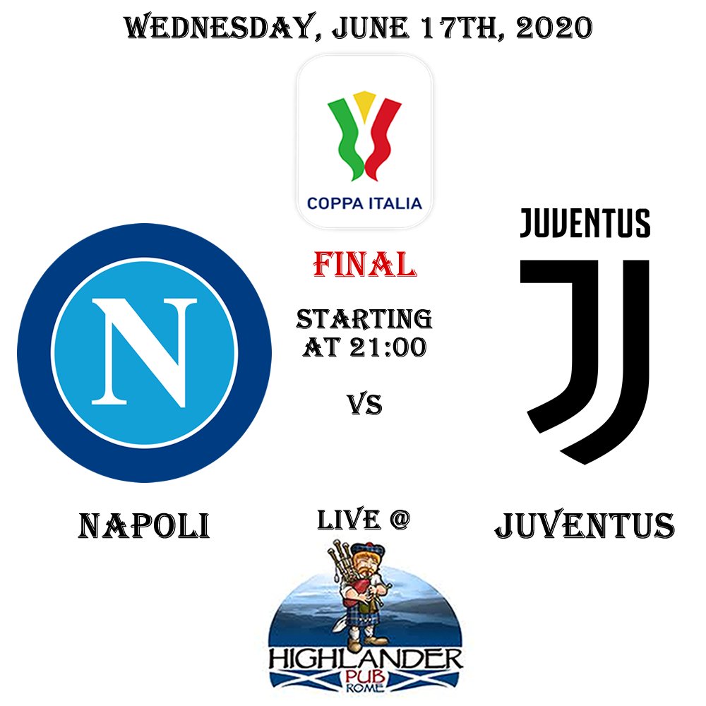 HighlanderRome's tweet photo. Chi alzerà la coppa stasera? #NapoliJuventus #Coppaitaliafinal https://t.co/377rdugqV8