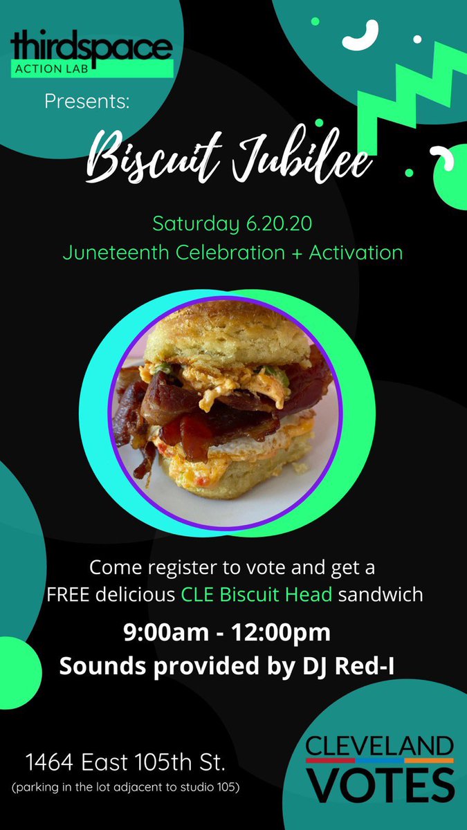 Biscuit Jubilee. Thirdspace Action Lab. 6/20. 9am.
