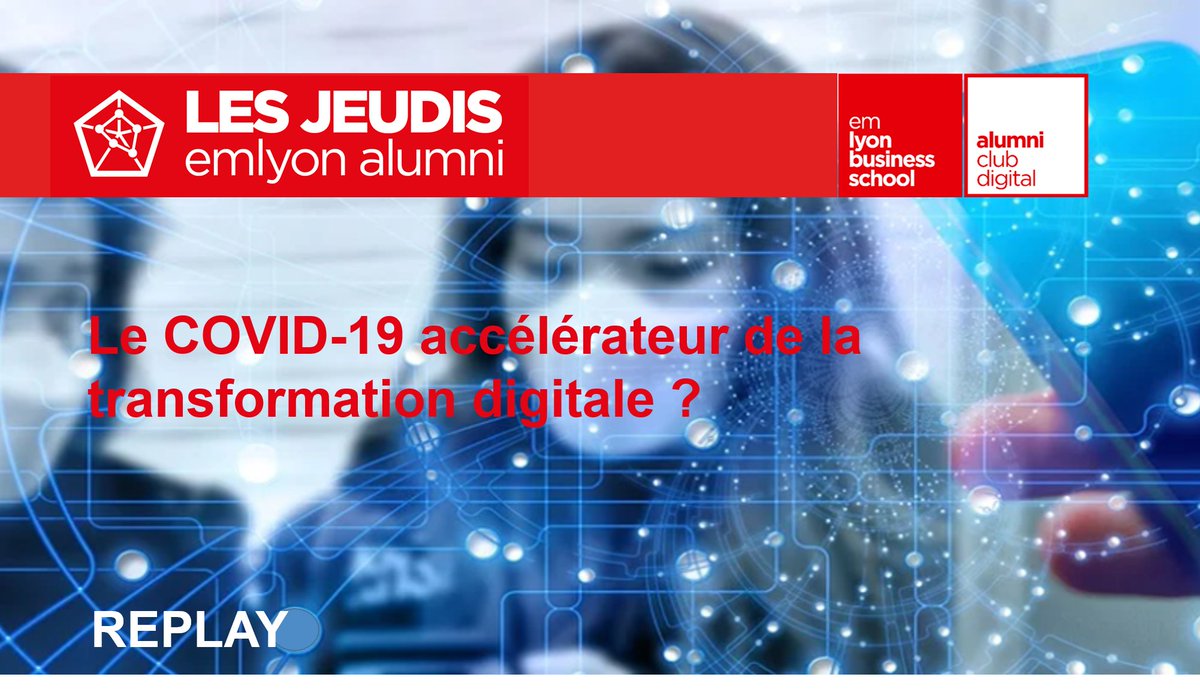 🚀#JeudisemlyonAlumni Retrouvez le podcast <a href="/EMDigiClub/">club digital emlyon</a>🎙Le COVID 19 ACCÉLÉRATEUR DE LA TRANSFORMATION DIGITALE? avec <a href="/Violaine_Bellin/">Violaine Bellin</a> <a href="/nicolas_prigent/">Nicolas P</a> <a href="/virginieBS/">virginie Boissimon-smolders 🚀</a>  📽 bit.ly/30PrHCF