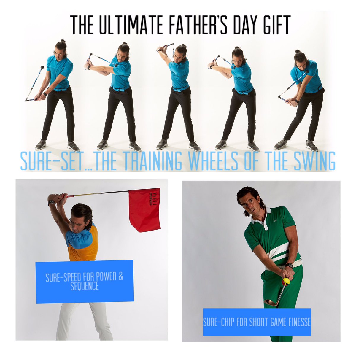 Sure_Set's tweet image. Don’t forget it’s Father’s Day this Sunday!
Impress your Dad with something he’s never been bought before. The training aid that will improve his game forever.
#Turn Swing Feelings Into Real Results

sure-set.co.uk

10% OFF This week only 
Use code FD10