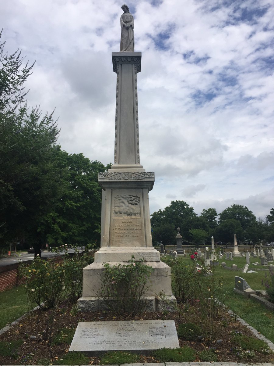 There's a monument for the dead at Congressional Cemetery in Washington. I went out there once. Here it is.