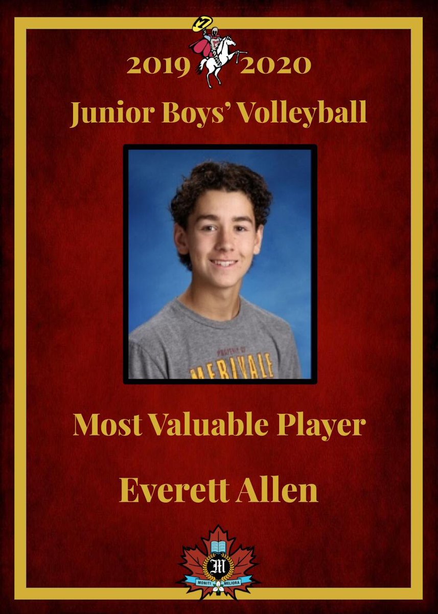 MHSMarauder's tweet photo. Today we recognize players whose season was halted just as it began. The junior volleyball program @merivalehs recognizes these outstanding student-athletes: Adam, Everett, Lara & Tessa for coachability, commitment & competitiveness! #mhsvb #volleyrauders #maroon https://t.co/fjrrqReVxp