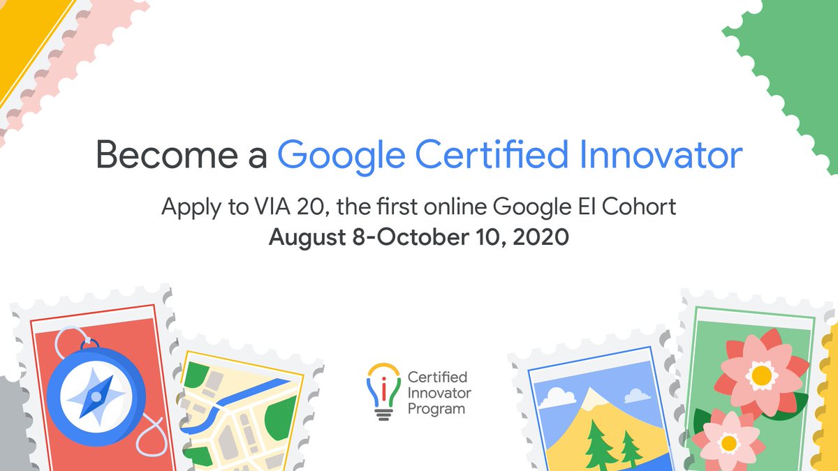 Join a global community of passionate educators who use technology to solve big challenges and advocate for impactful use of Google tools.

Apply to VIA20, our first ever online, global Google for Education Certified Innovator Cohort. 

edu.google.com/teacher-center…

#GoogleEDU