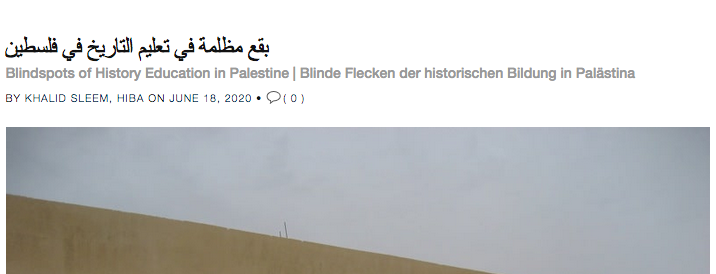 MDemantowsky's tweet photo. Tomorrow, Hiba Khalid Sleem (Nablus University) will give an unique insight in today's history education und history politics in Palestine.
Always #Thursday8clockCET
https://t.co/XIVIhfxPyw https://t.co/NDWL77Adwi