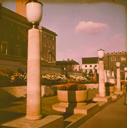 Though Atkinson didn't design the City Hall in the end, he did design the Market Place (rare colour photographs from late 30s)