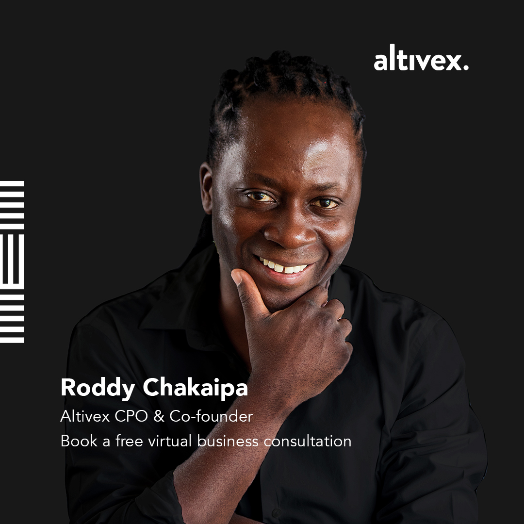altivex_studio's tweet photo. This month, we’re offering a FREE 30-minute virtual one-on-one session with our CPO &amp; Co-founder @rchakaipa covering your choice of topic - including product development, e-commerce solutions, and more. 

Book your slot https://t.co/DKUHgRr1ye https://t.co/5bytphGsfO