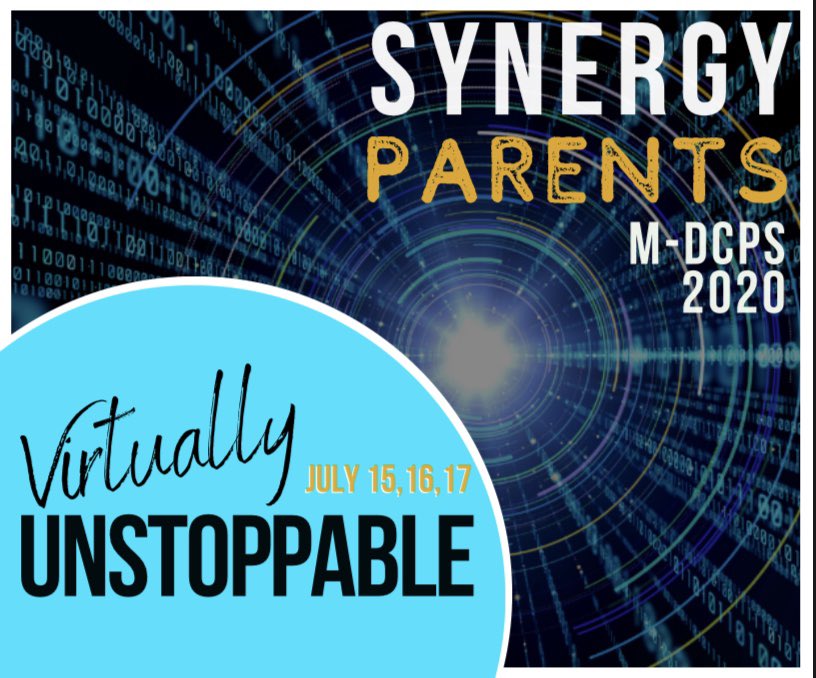 SynergyMDCPS's tweet photo. For the first time in Synergy history, we will be offering sessions for parents! More information coming soon! https://t.co/5uLyTI7wLX