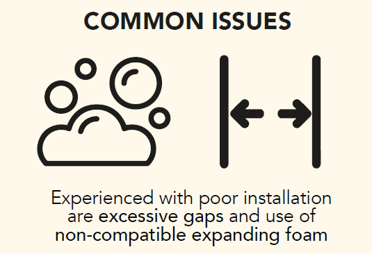 FDIS_UK's tweet photo. The most common issues found from poor installation when carrying out inspections on #firedoors by FDIS #inspectors was excessive gaps and use of non-compatible expanding foam #firerisk #inspections #education #lackofknowledge #timeForChange @mhclg @NFCC_FireChiefs https://t.co/5Ly7pNryRW