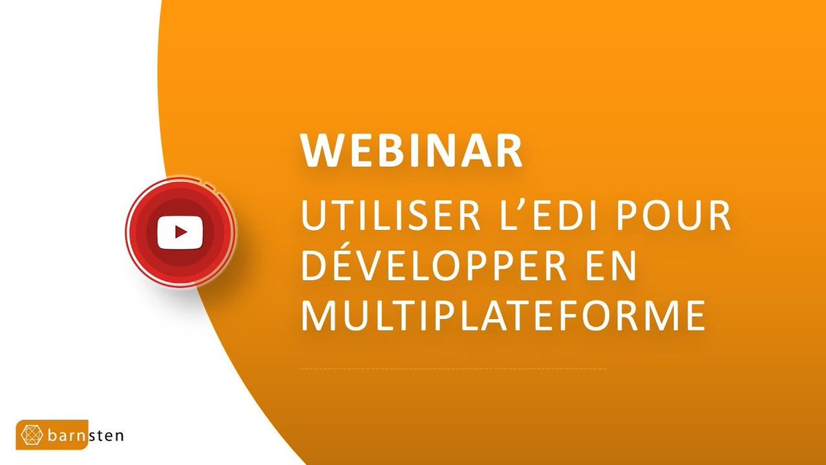 BarnstenFR's tweet photo. [Webinar] Utiliser l’EDI pour développer en multiplateforme. > Retrouvez cette rediffusion directement sur notre chaîne YouTube : https://t.co/vyJWQTAckh #Delphi #RADStudio https://t.co/NlNxZciaLm