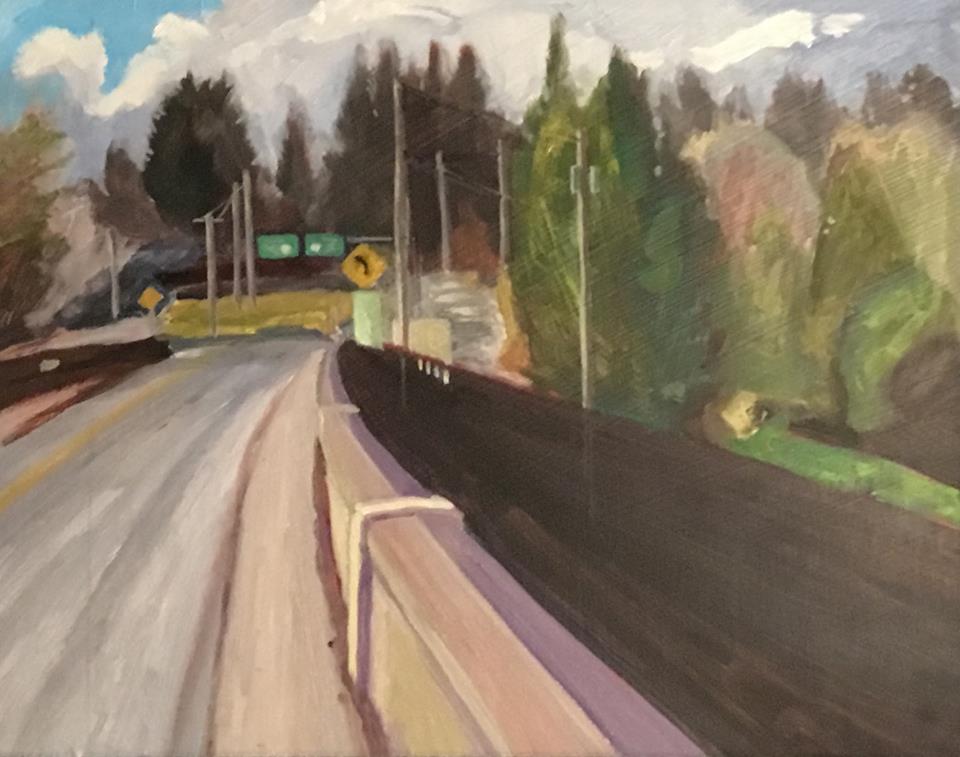 jwesleywillis's tweet photo. "From Jeffers Garden." Oil on panel. Collection of Cara Boyd, my wonderful little sister. (Prints available.) #cityscape #oilonpanel #oilpainting #artcollector #astoriaoregon #nwartist #portland artist #edwardhopper https://t.co/noOjG4Ob5N