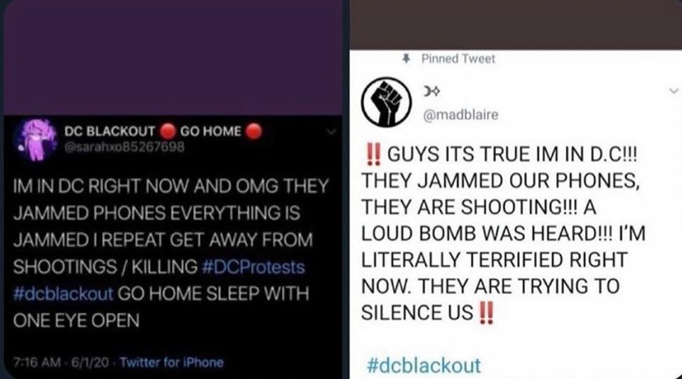 example I can find of someone saying there were bombs going off. this isn't safe. our world is facing so much adversity, and people in minority groups aren't safe. my next tweet(s) will have information supporting what I've said