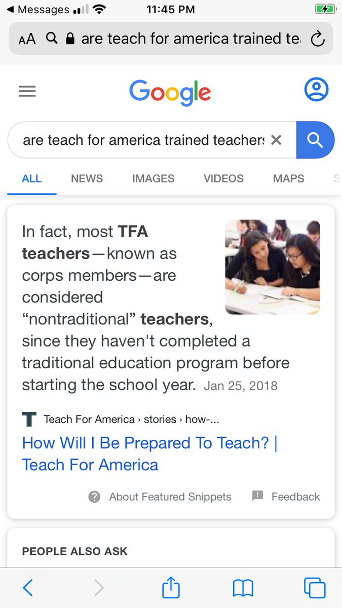Or they are being taught by Non-Traditional teachers with no formal education or Activists (my word) at Teach for America. An organization that has nearly 62,000 alumni and corps members in over 50 regions around the country.
