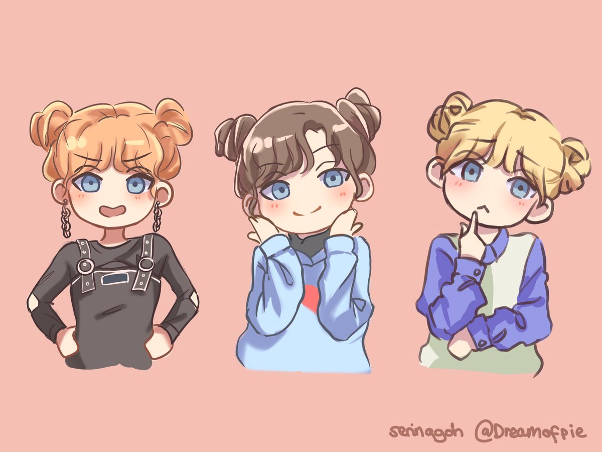 Space bun Handongs  🥰