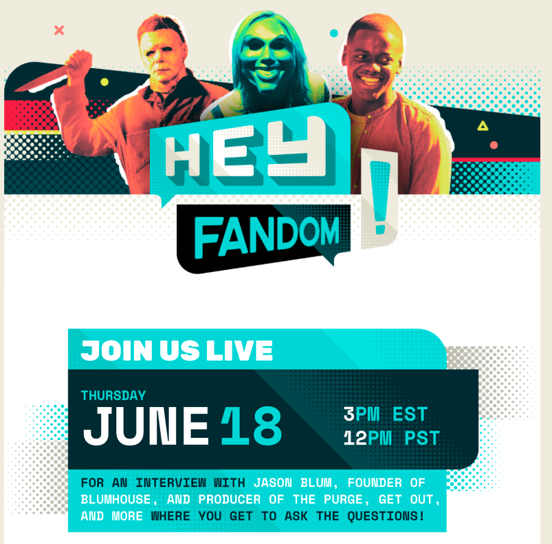 TheEricGoldman's tweet photo. Very excited to be speaking to @jason_blum this Thursday, June 18, at 3pm ET / 12pm PT for the next #HeyFandom, as @blumhouse’s new film, You Should Have Left, arrives on Digital this week! You can join and ask Jason your questions too! Pre-register here: https://t.co/3gV4iNMoUk https://t.co/HSy2EL0mH9