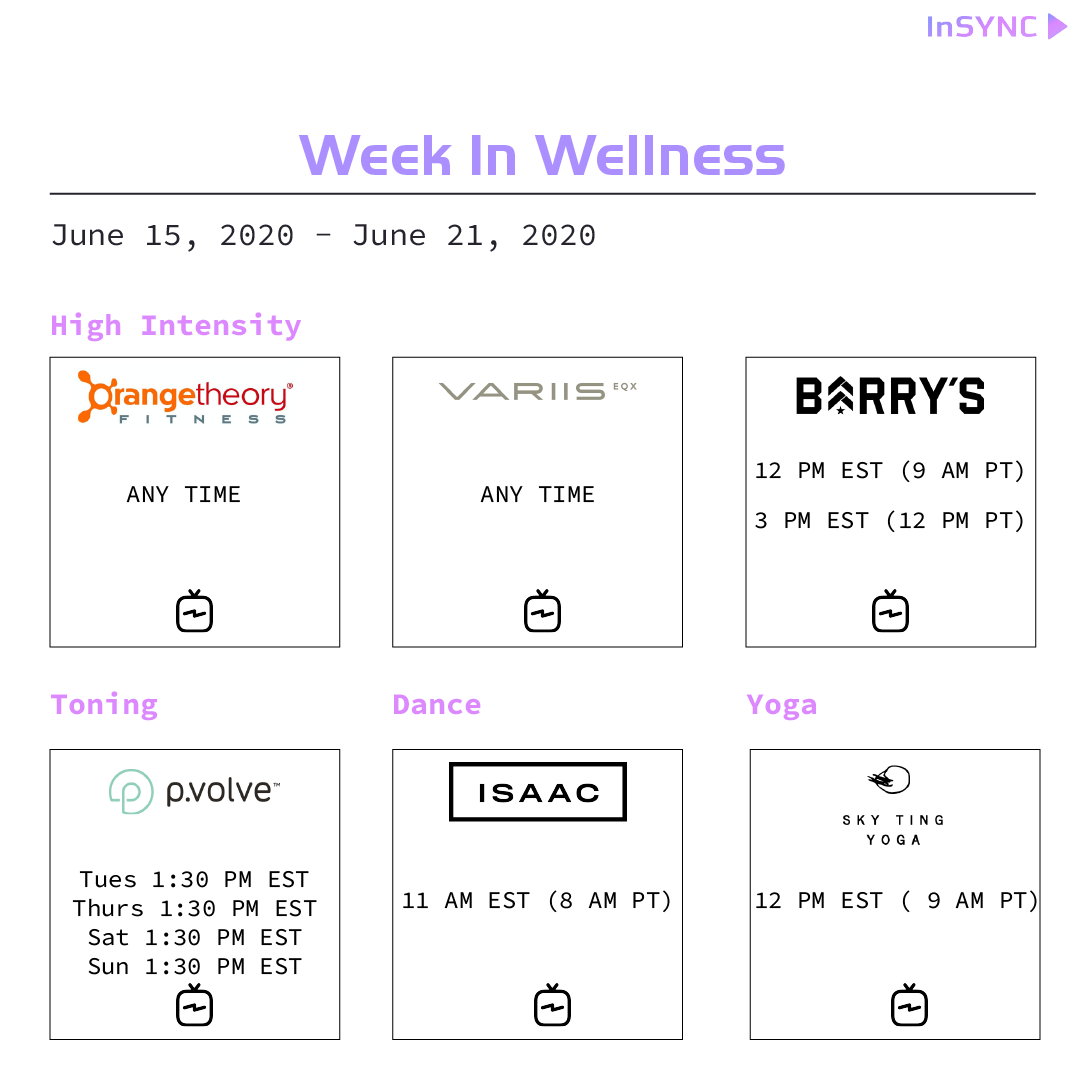 InSYNC_platform's tweet photo. For this week's #WeekInWellness...⁠
⁠
Links in post below ⬇️⬇️⬇️
https://t.co/kif86FWngD

#FitnessInspiration #IsaacBootsWorkouts #Torchd #OrangeTheoryAtHome #Pvolve90Day #WorkoutRoutine #WorkoutAtHome #Variis #SkyTing https://t.co/PEU3qitqkR
