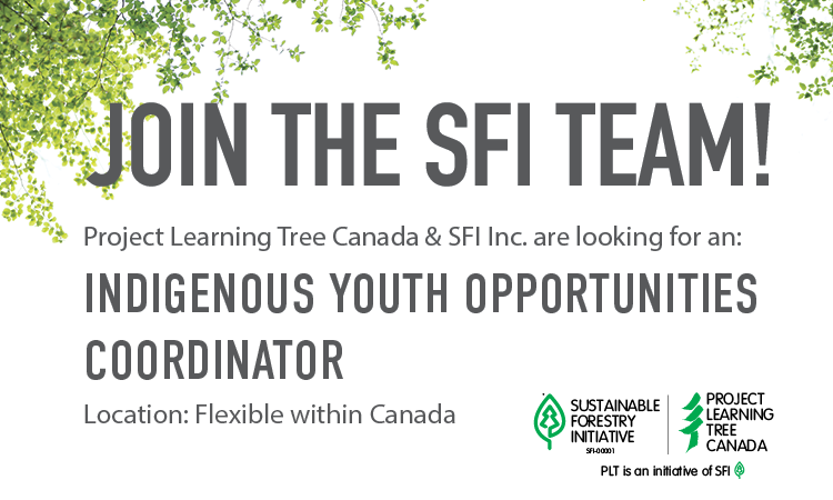 sfiprogram's tweet photo. .@PLT_Canada and #SFI are looking for an #Indigenous Youth Opportunities Coordinator in Canada. 

Learn more about this opportunity:
https://t.co/0zw3bQmH0O https://t.co/CzzCw1ATBF